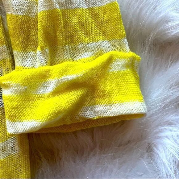 Lauren By Ralph Lauren Yellow Striped Lightweight Sweater (S) - Picture 4 of 9